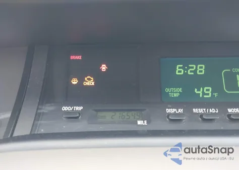 2001 Toyota Avalon Xls z USA, uszkodzony, nr VIN 4T1BF28B11U158104